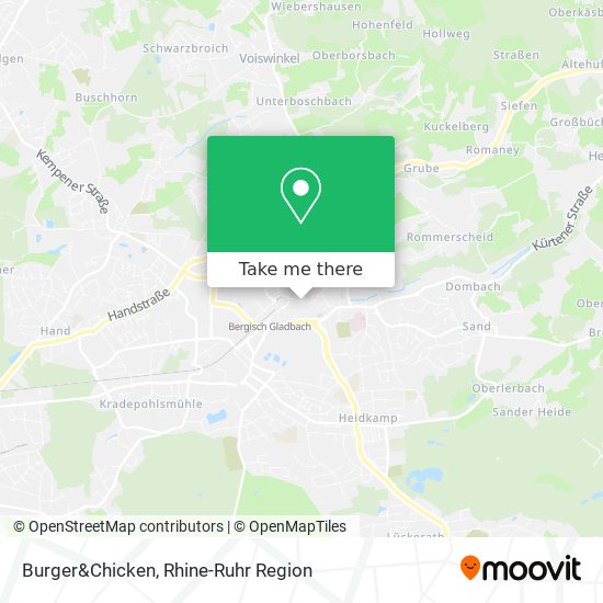 Карта Burger&Chicken