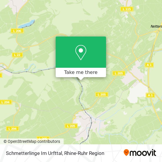 Schmetterlinge Im Urfttal map