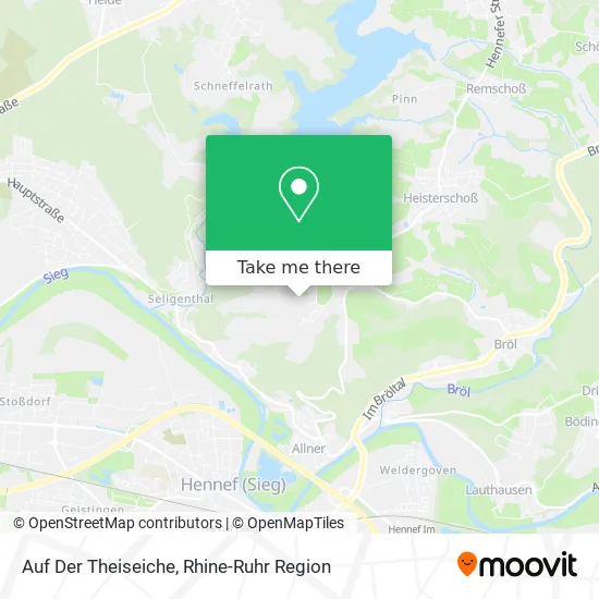 Карта Auf Der Theiseiche