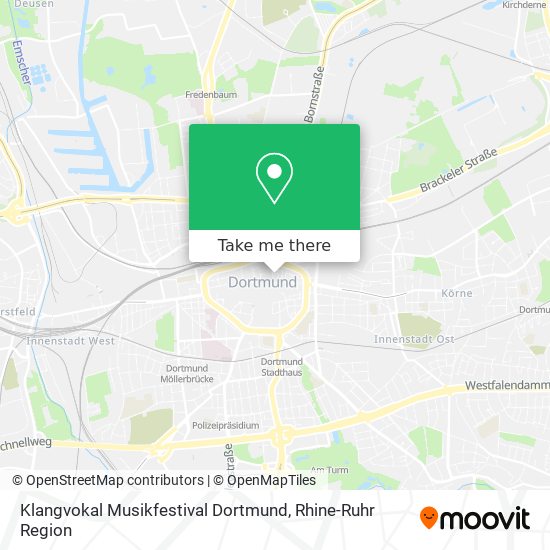 Klangvokal Musikfestival Dortmund map