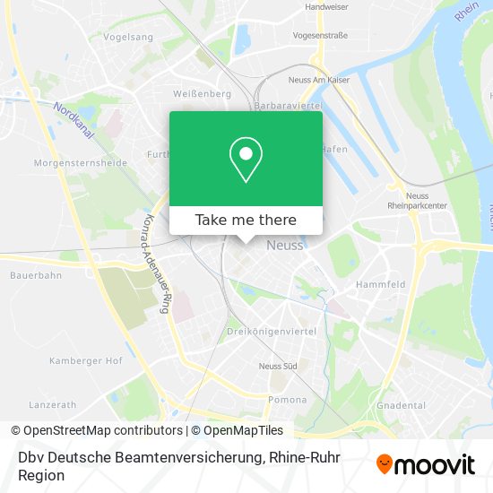 Dbv Deutsche Beamtenversicherung map