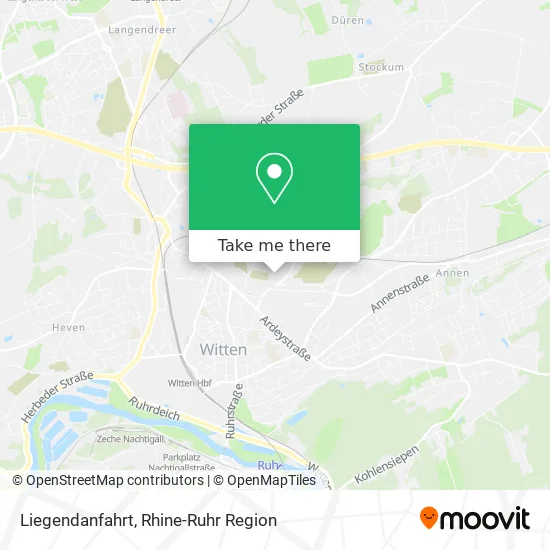 Карта Liegendanfahrt