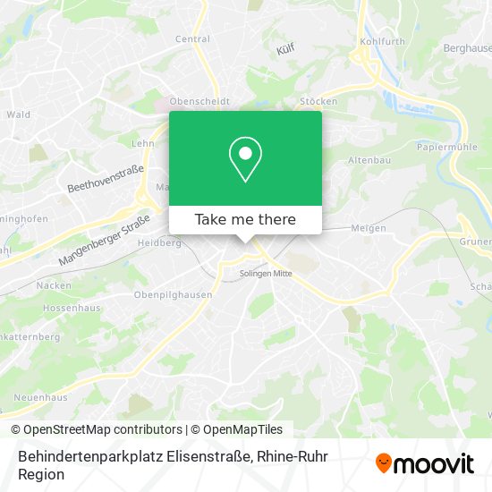Behindertenparkplatz Elisenstraße map