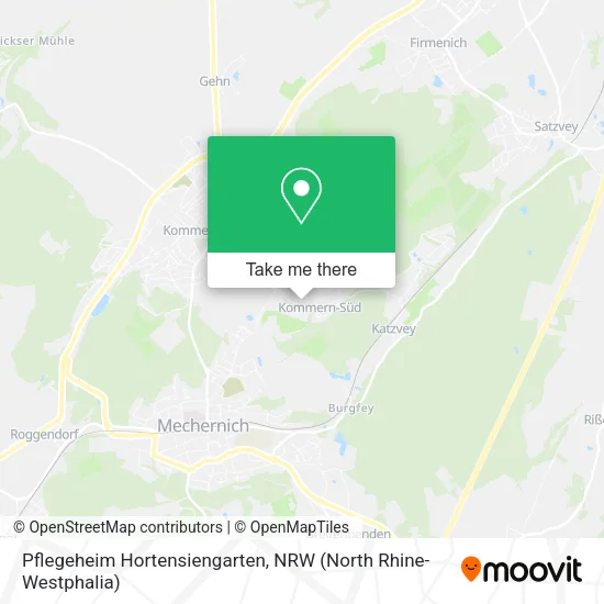 Карта Pflegeheim Hortensiengarten
