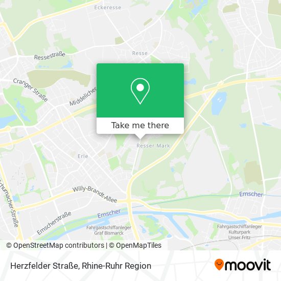 Herzfelder Straße map