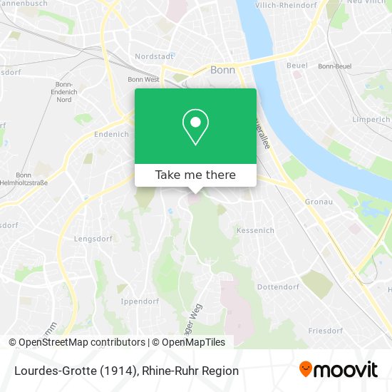 Lourdes-Grotte (1914) map