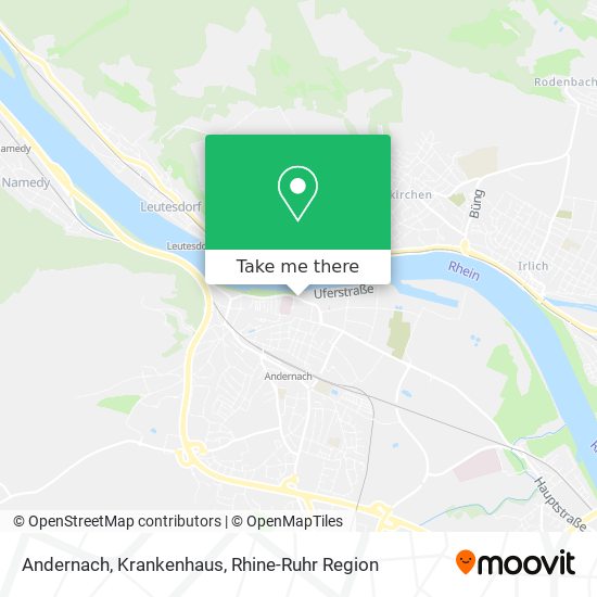 Andernach, Krankenhaus map