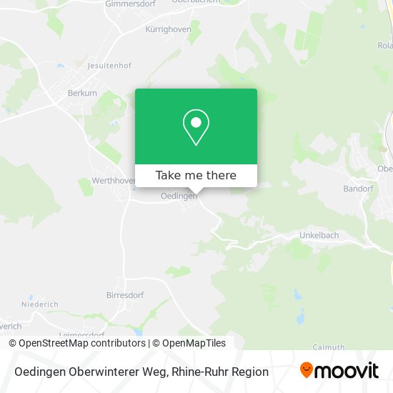 Oedingen Oberwinterer Weg map