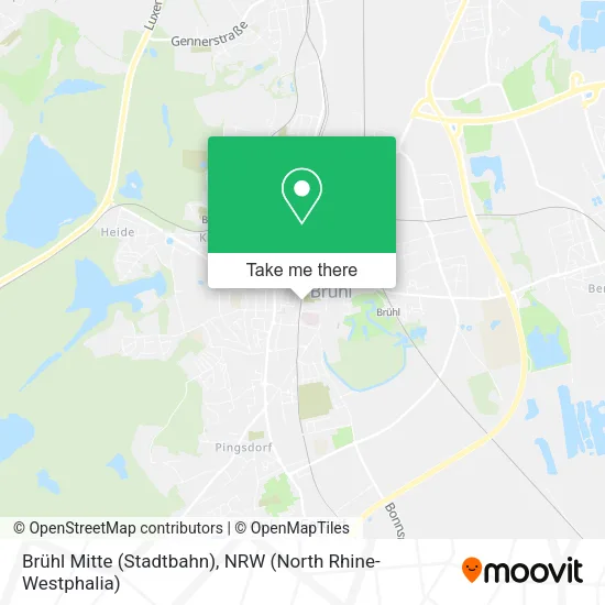 Карта Brühl Mitte (Stadtbahn)