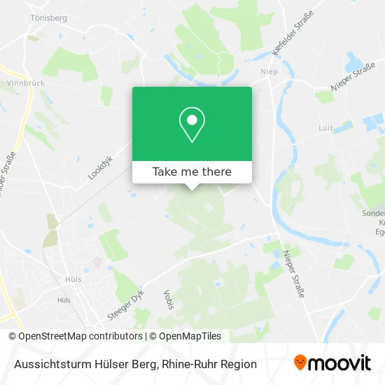 Карта Aussichtsturm Hülser Berg