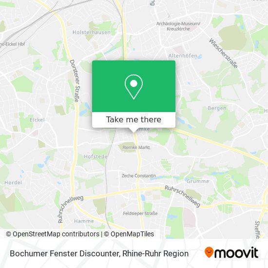 Bochumer Fenster Discounter map