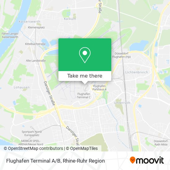 Flughafen Terminal A/B map