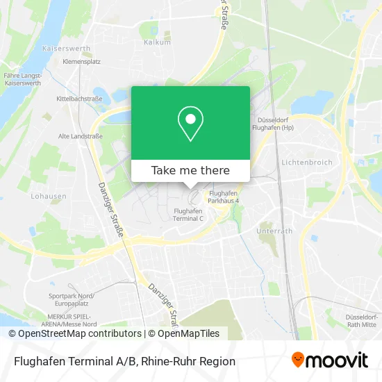 Карта Flughafen Terminal A/B