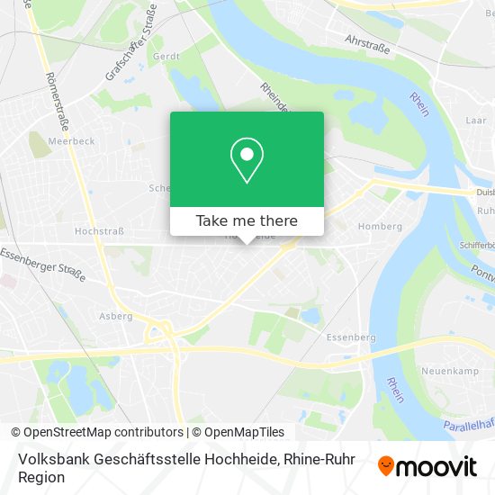 Volksbank Geschäftsstelle Hochheide map