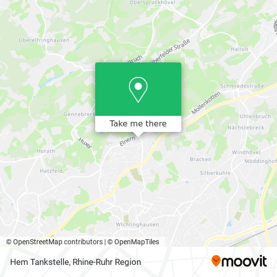 Hem Tankstelle map