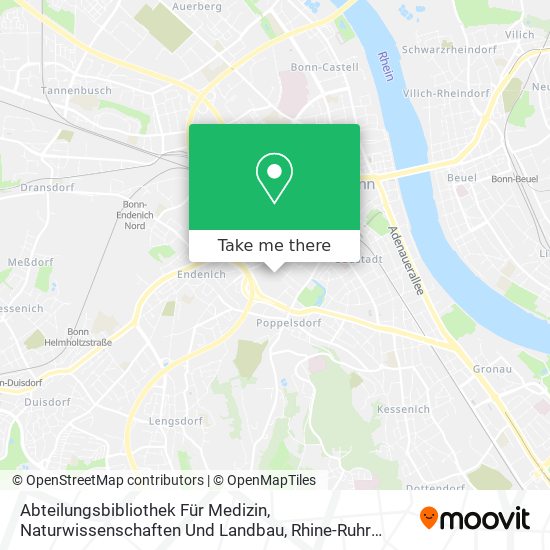 Abteilungsbibliothek Für Medizin, Naturwissenschaften Und Landbau map