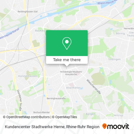 Kundencenter Stadtwerke Herne map