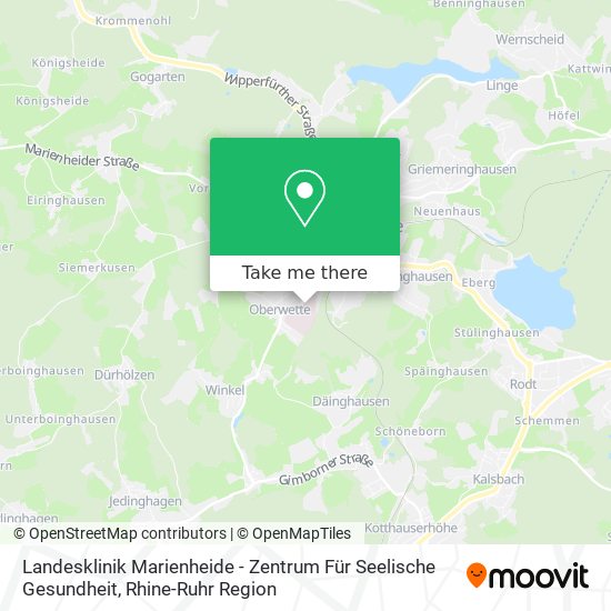 Landesklinik Marienheide - Zentrum Für Seelische Gesundheit map