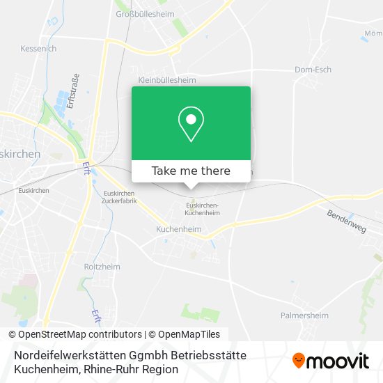 Nordeifelwerkstätten Ggmbh Betriebsstätte Kuchenheim map