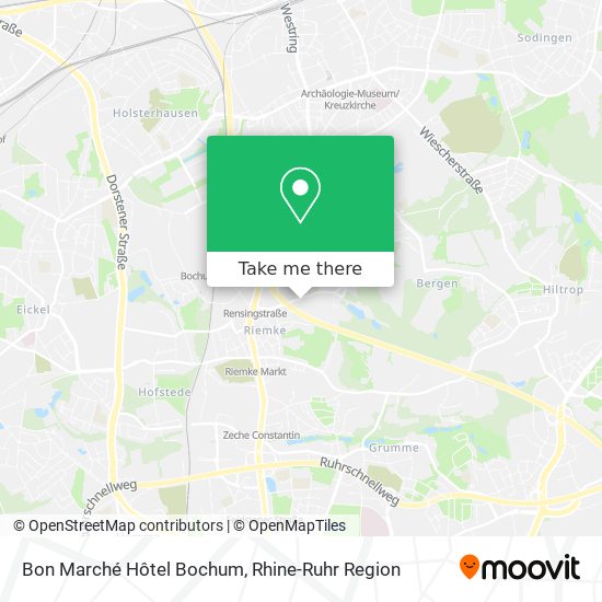 Карта Bon Marché Hôtel Bochum