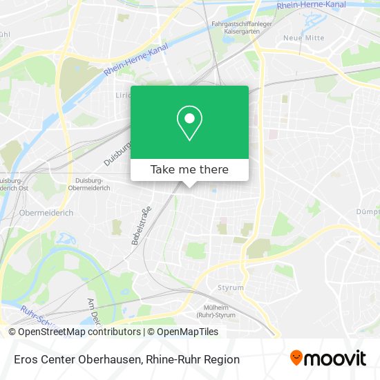 Eros Center Oberhausen map