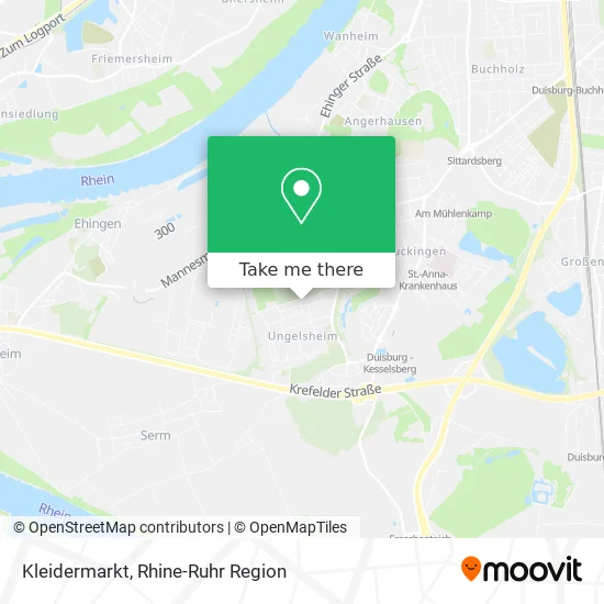 Карта Kleidermarkt