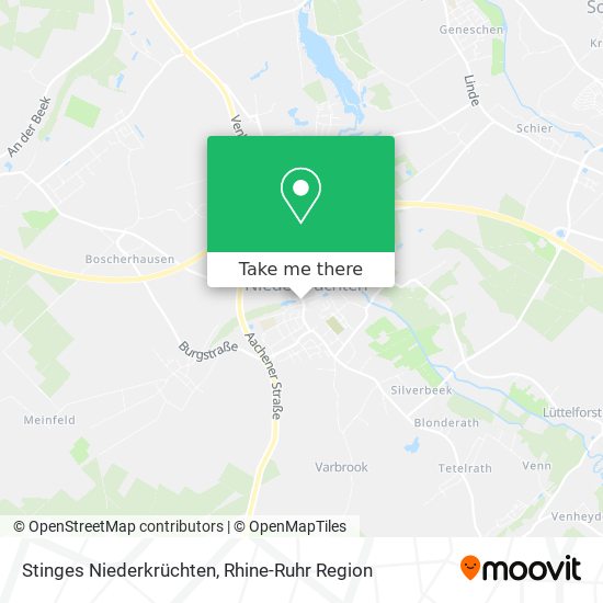 Stinges Niederkrüchten map