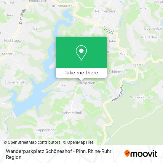 Карта Wanderparkplatz Schöneshof - Pinn