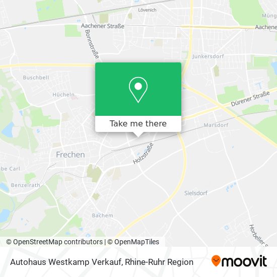 Autohaus Westkamp Verkauf map