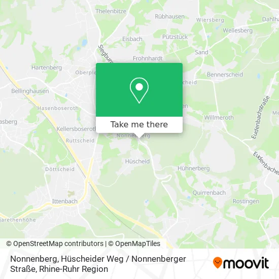 Карта Nonnenberg, Hüscheider Weg / Nonnenberger Straße