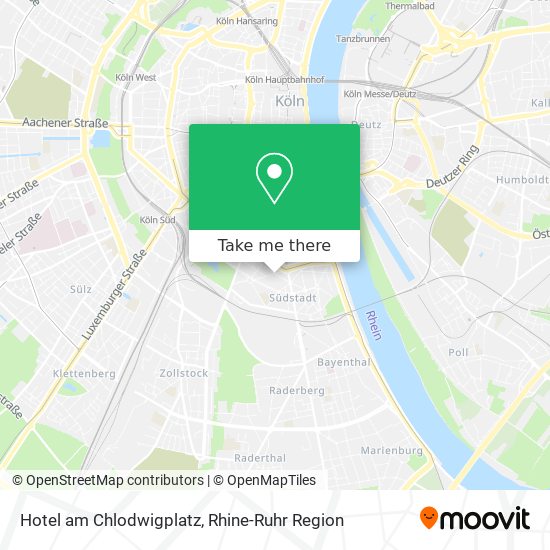 Hotel am Chlodwigplatz map