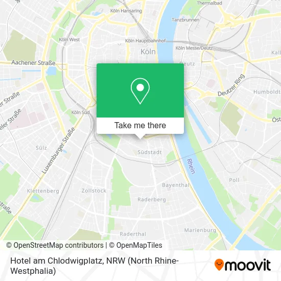 Hotel am Chlodwigplatz map