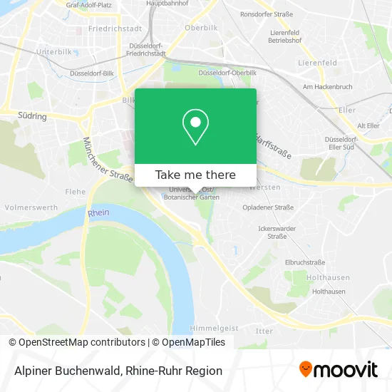 Карта Alpiner Buchenwald