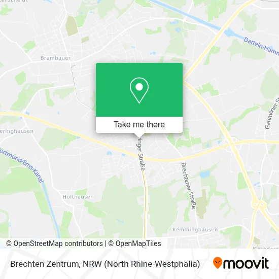 Brechten Zentrum map
