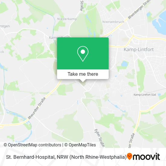 St. Bernhard-Hospital map