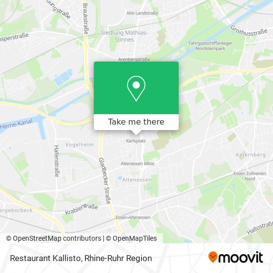 Restaurant Kallisto map