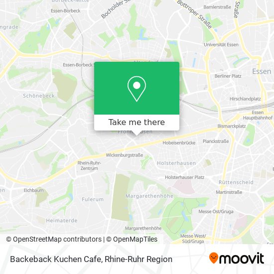 Карта Backeback Kuchen Cafe