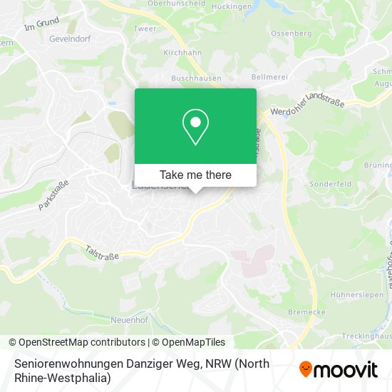 Seniorenwohnungen Danziger Weg map