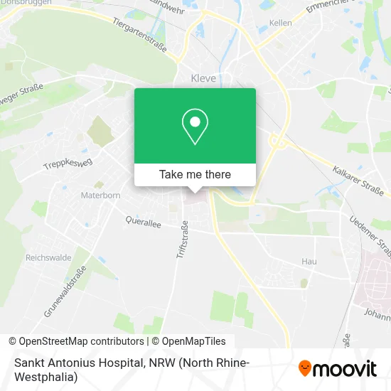 Sankt Antonius Hospital map