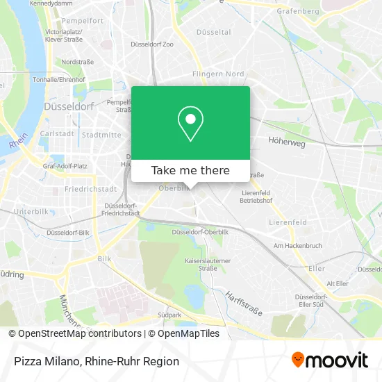 Pizza Milano map