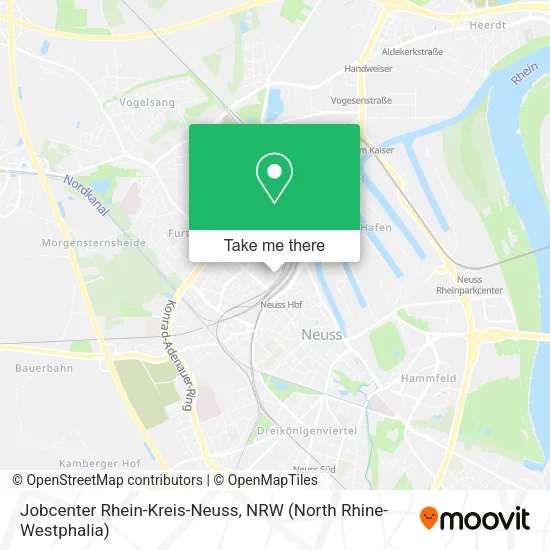 Карта Jobcenter Rhein-Kreis-Neuss