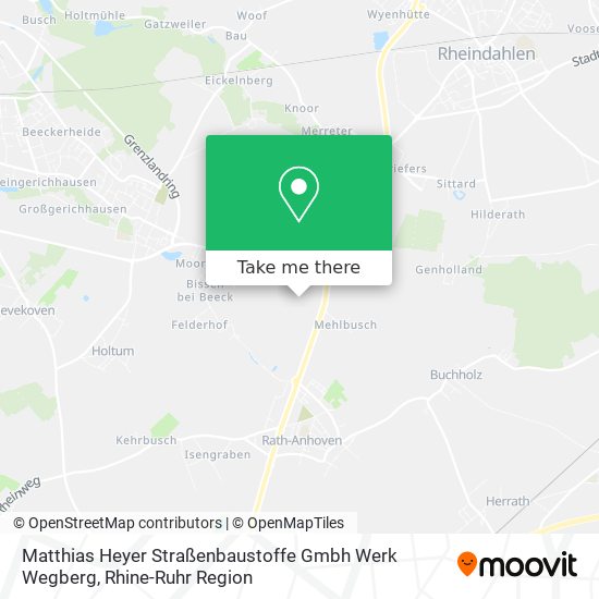 Карта Matthias Heyer Straßenbaustoffe Gmbh Werk Wegberg