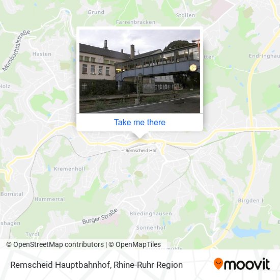 Remscheid Hauptbahnhof map