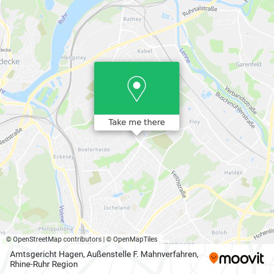 Amtsgericht Hagen, Außenstelle F. Mahnverfahren map