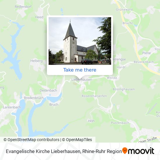Карта Evangelische Kirche Lieberhausen