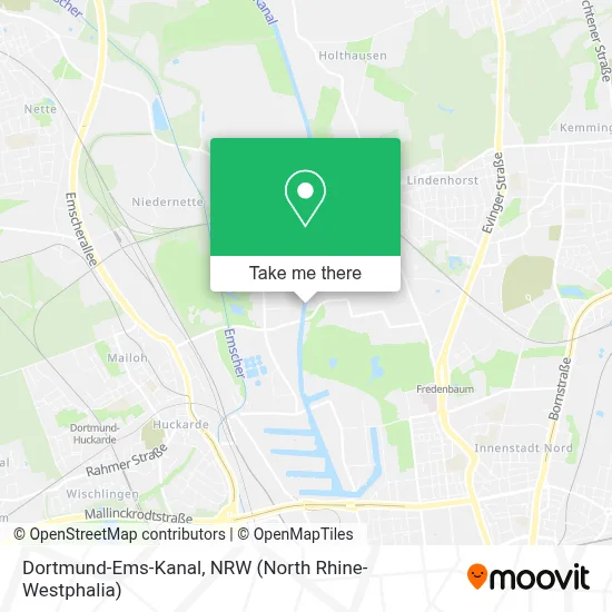 Dortmund-Ems-Kanal map