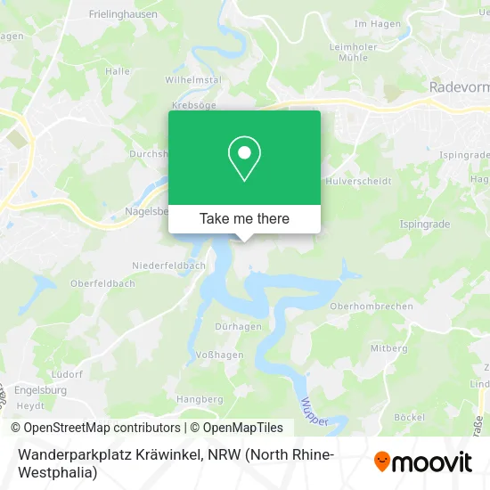 Карта Wanderparkplatz Kräwinkel