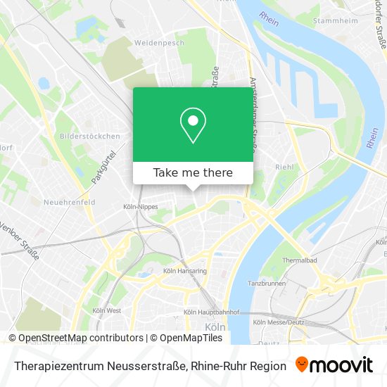 Therapiezentrum Neusserstraße map