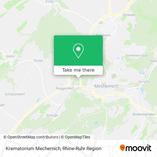 Krematorium Mechernich map