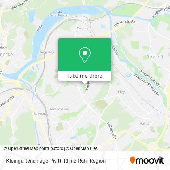 Карта Kleingartenanlage Pivitt